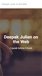Mobile Screenshot of deepakjulien.com